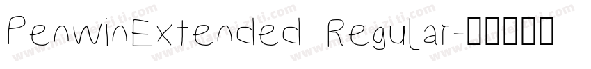 PenwinExtended Regular字体转换